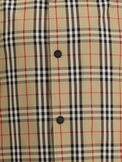 Burberry Reversible Waterproof Jacket In Brown