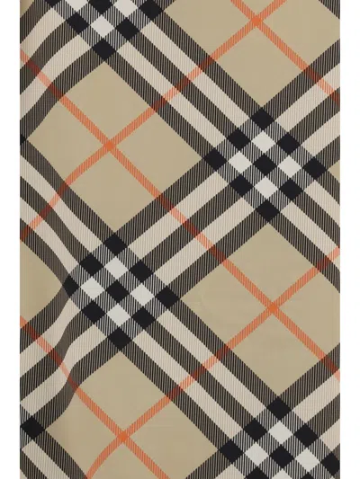 Burberry Women Check Swimsuit In Multi