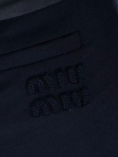 Miu Miu High-waisted Pleated Shorts Belt Loops