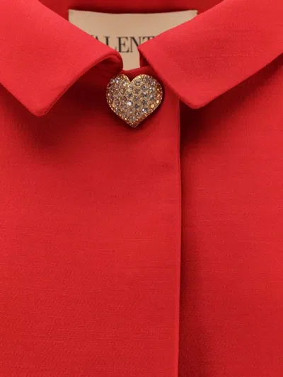 Valentino Couture Crepe Jacket Jeweled Buttons