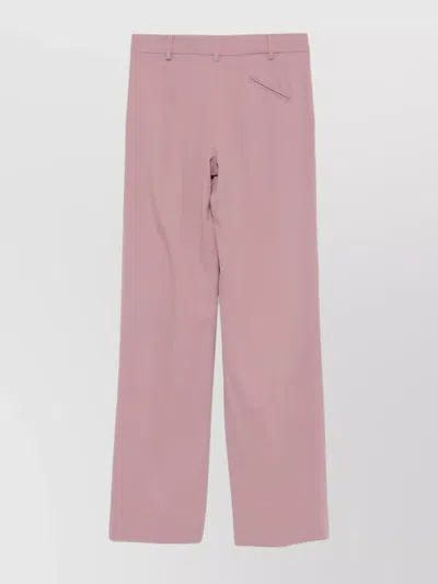 Federica Tosi Wide Leg Pleated Trousers With Belt Loops