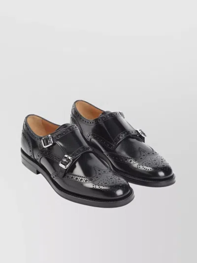 Church's Brushed Leather Full Brogue Derbies In Multi