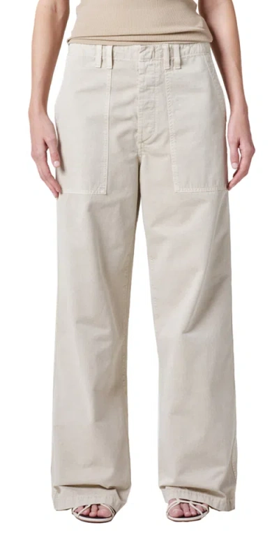 Agolde Sefton High-rise Barrel-leg Pants In Neutral