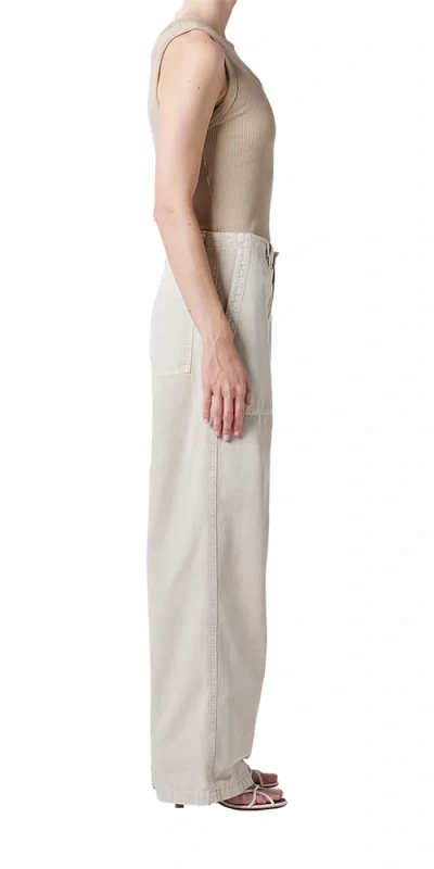 Agolde Sefton High-rise Barrel-leg Pants In Neutral