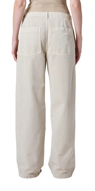 Agolde Sefton High-rise Barrel-leg Pants In Neutral
