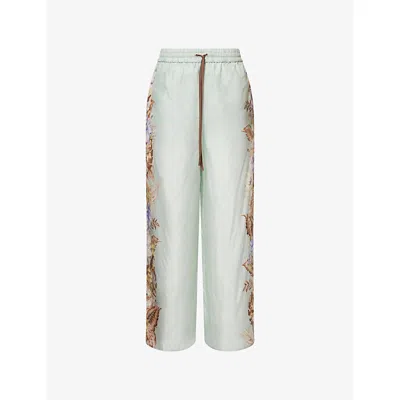 Zimmermann Coco Silk Relaxed Pants
