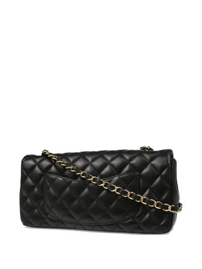 Pre-owned Chanel 2010 East West Shoulder Bag In Black