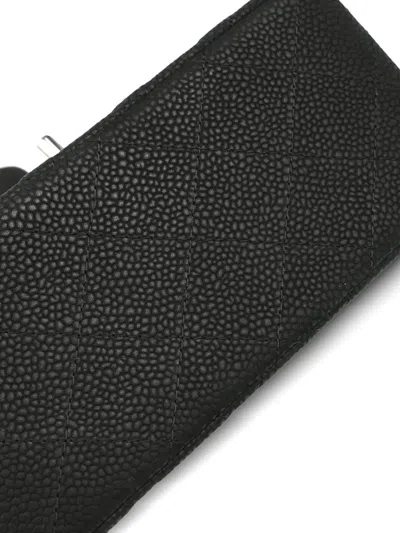 Pre-owned Chanel 2013 Mini Classic Square Flap 17 Shoulder Bag In Black