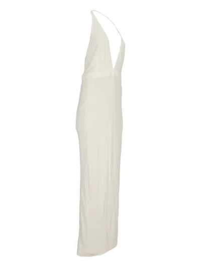 Tom Ford Halterneck Maxi Dress In White