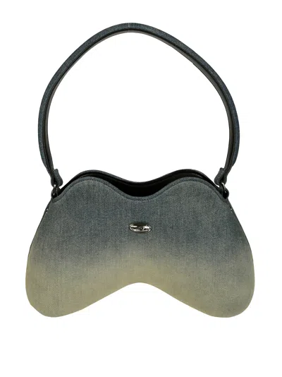 Diesel Shoulder Bag In Solarised Denim