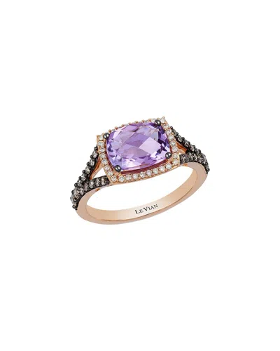 Le Vian ® Grape Amethyst™ 14k Rose Gold 2.18 Ct. Tw. Diamond & Amethyst 8-9mm Cocktail Ring