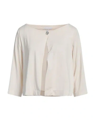 Pietro Grande Woman Shrug Ivory Size 12 Viscose, Elastane