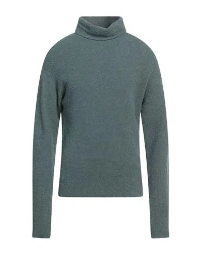 Filippo De Laurentiis Man Turtleneck Green Size 40 Virgin Wool, Polyamide, Cashmere