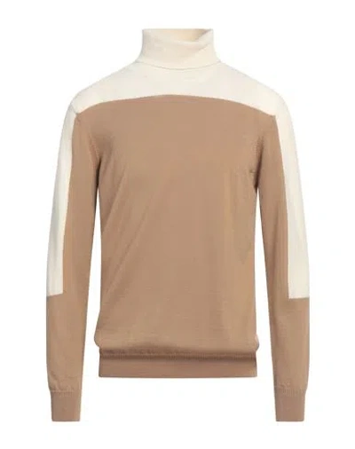 +39 Masq Man Turtleneck Ivory Size 44 Merino Wool, Wool