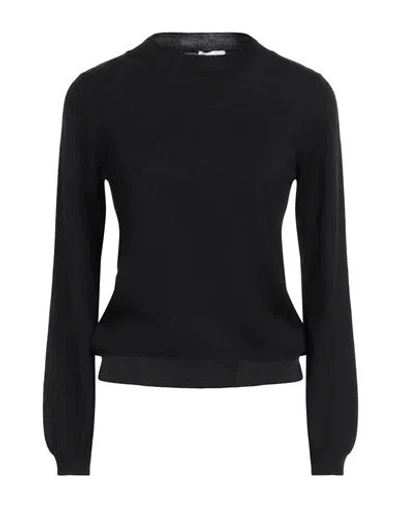 Scaglione Woman Sweater Black Size L Merino Wool