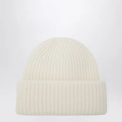 Soft Goat Cashmere Ribbed Beanie