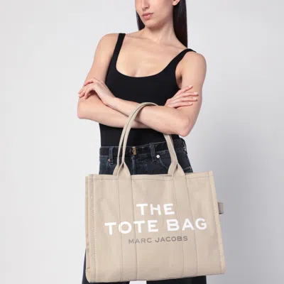 Marc Jacobs Beige Canvas Large Tote Bag