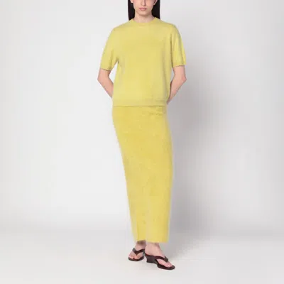 Soft Goat Lime-coloured Brushed Cashmere Sweater