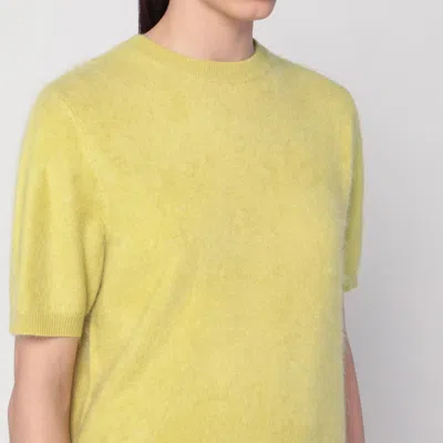 Soft Goat Lime-coloured Brushed Cashmere Sweater