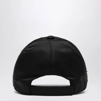 Prada Nylon Baseball Cap 6-panel Construction In Black