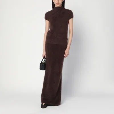 Soft Goat Mocha-coloured Brushed Cashmere Sweater