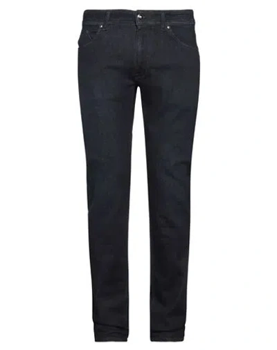 Barmas Man Pants Navy Size 38 Cotton, Cashmere, Elastane