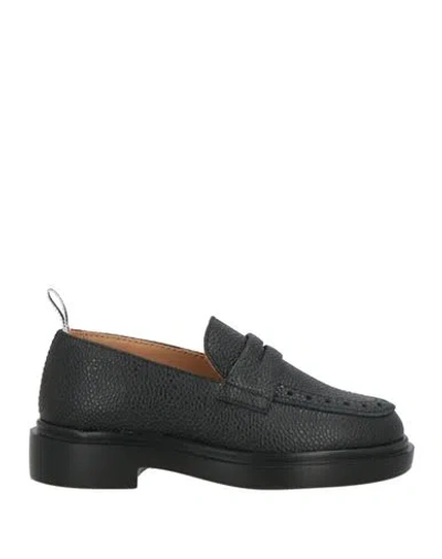 Thom Browne Toddler Loafers Black Size 10c Leather
