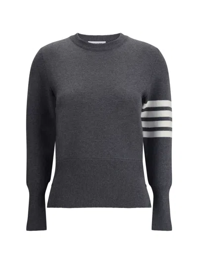 Thom Browne Virgin Wool Sweater In Grey