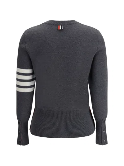 Thom Browne Virgin Wool Sweater In Grey