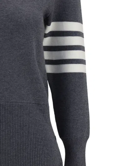 Thom Browne Virgin Wool Sweater In Grey
