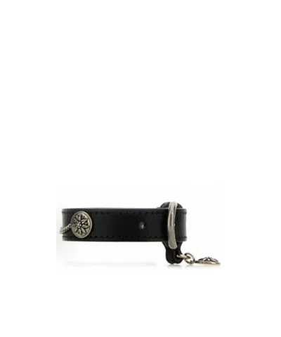 Prada Black Leather Bracelet