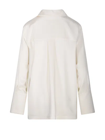 Max Mara Stretch Silk Cady Blouse