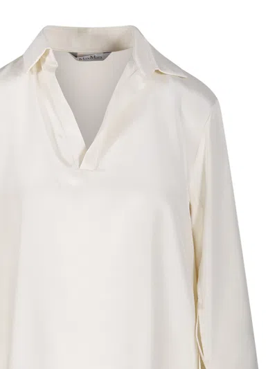 Max Mara Stretch Silk Cady Blouse