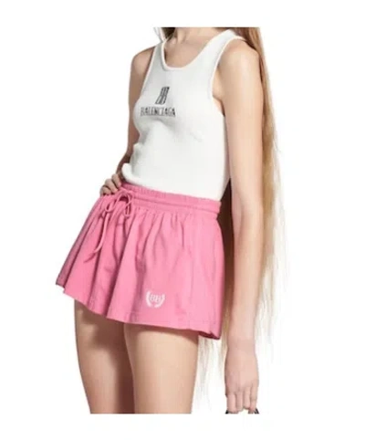 Balenciaga White Nano Bb Tank Top