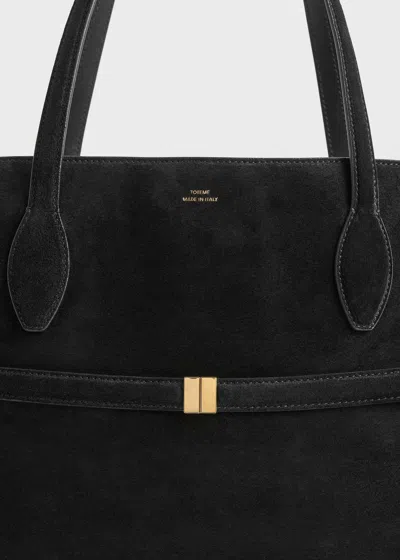 Totême Toteme Lounge Suede Leather Tote Bag