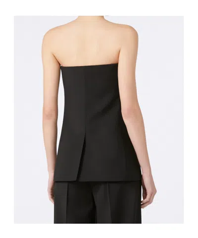 Max Mara Spaghetti Strap Camisole Top In Black