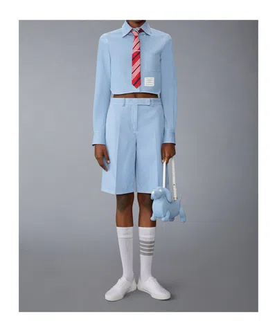 Thom Browne Denim Shirt Shirt And Blouse Light Blue