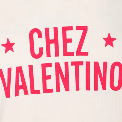 Valentino Short Sleeves Graphic Print In Neutral