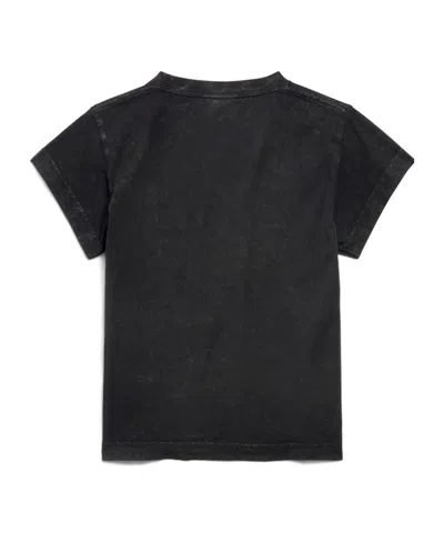 Balenciaga City Of Angels Shrunk T-shirt In Black
