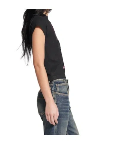 Balenciaga City Of Angels Shrunk T-shirt In Black