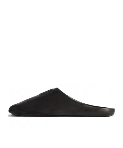 Balenciaga Château Mule Flat In Black