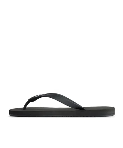 Balenciaga Men Black Thing Sandals With Logo Lettering In Tech Fabric Man