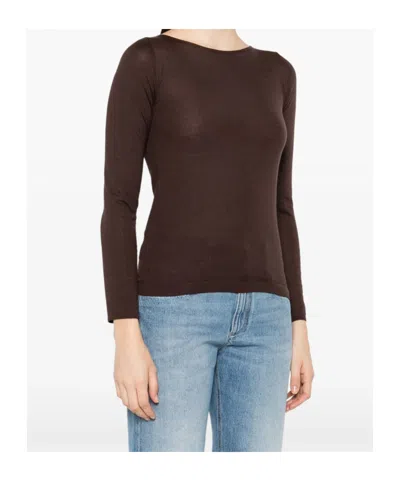 Brunello Cucinelli Cashmere Boat-neck Sweater Ribbed Texture In Burgundy