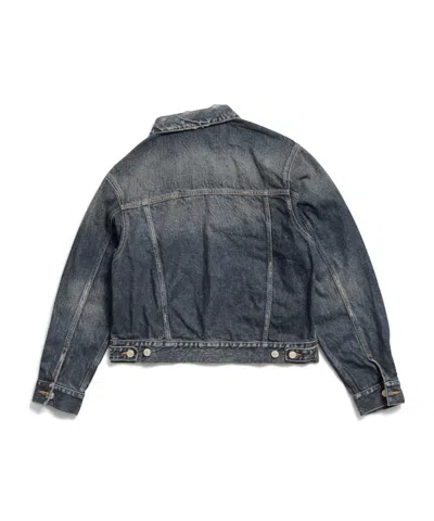 Balenciaga Denim Small Fit Jacket In Blue