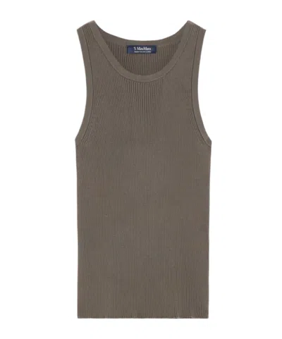 Max Mara Rib-knit Cotton Top