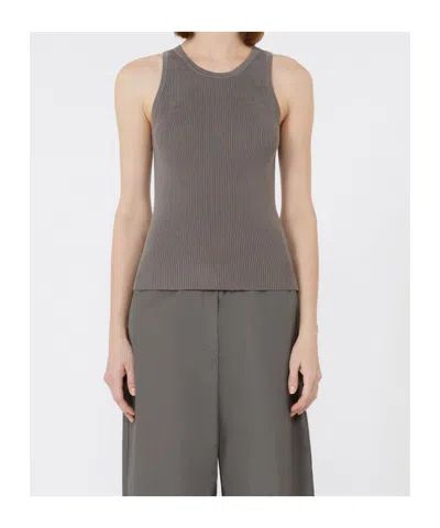 Max Mara Rib-knit Cotton Top