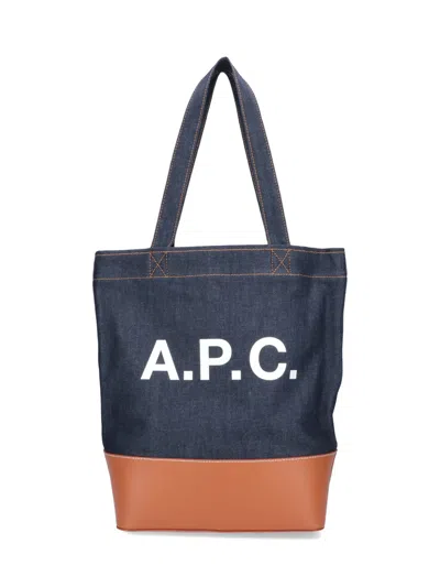 Apc A.p.c. Axel Small Denim Tote Bag