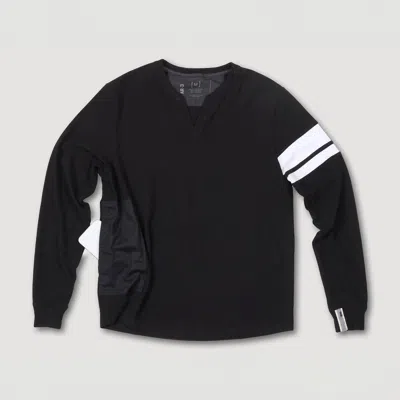 Articl3 Men's Long Sleeve Slugger Tee In Black