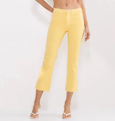 Sneak Peek Josie Cropped Spring Jeans In Yellow
