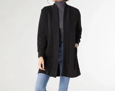 Coco + Carmen Hilarie Super Soft Cardigan With Pockets In Black